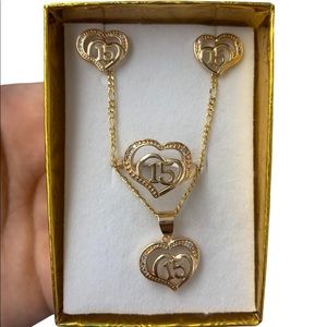 Brazilian Gold Quinceañera Set